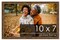 Photo Size Textured Gold Picture Frame - UV Acrylic, Foam Board Backing, Hanging Hardware